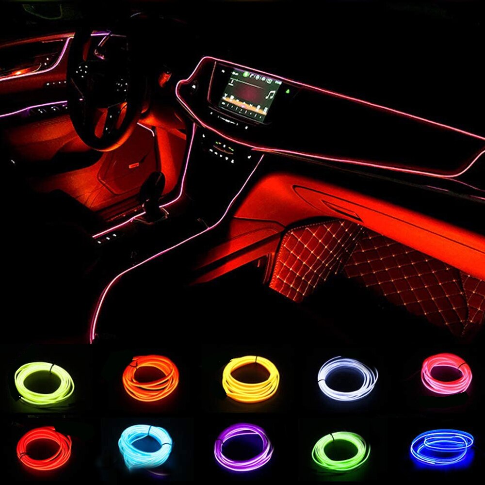 Led El Wire - 1M/3M/5M USB LED Światło otoczenia do