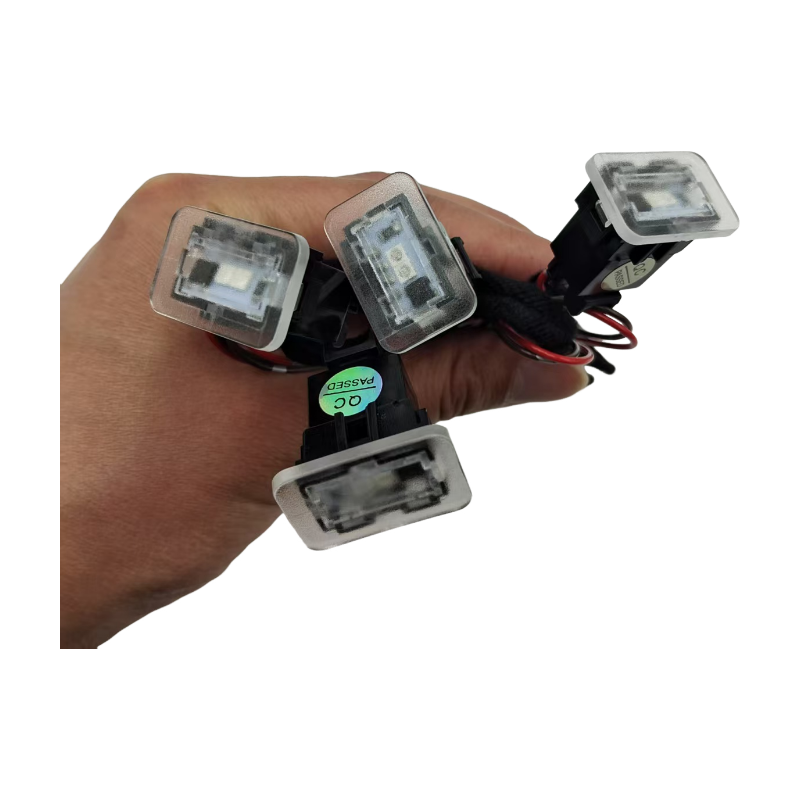 Led El Wire - 1 zestaw samochodowych listew drzwi LED