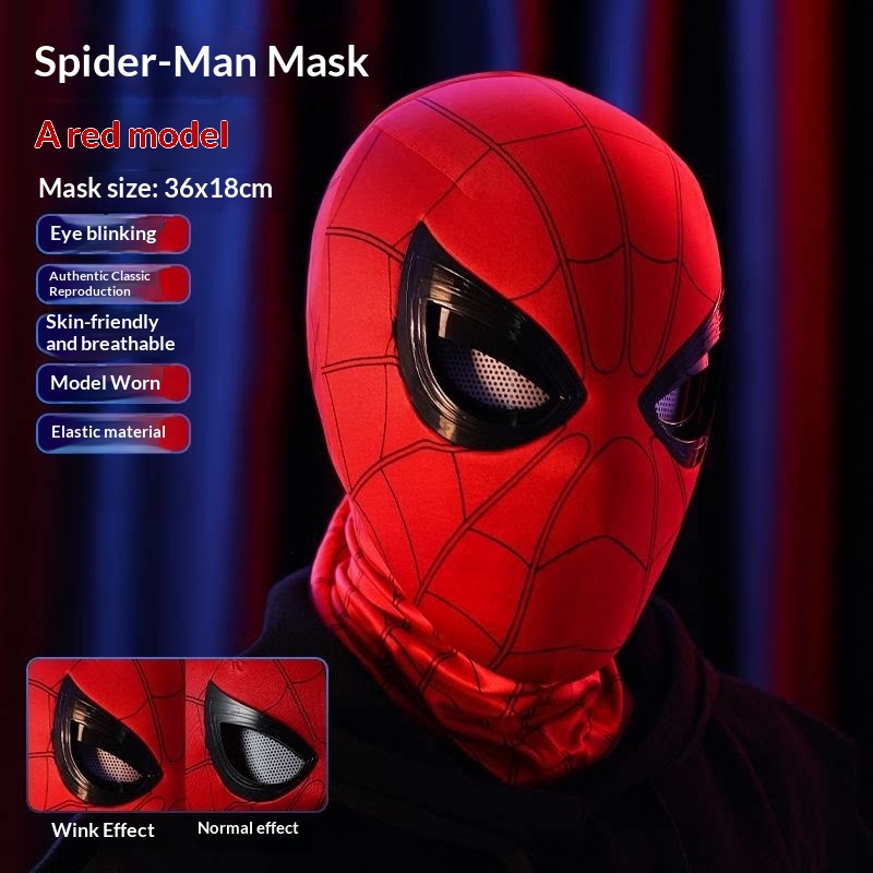 Maska Spider-Mana z ruchomymi  – Cosplay Prop Display recenzja i cena