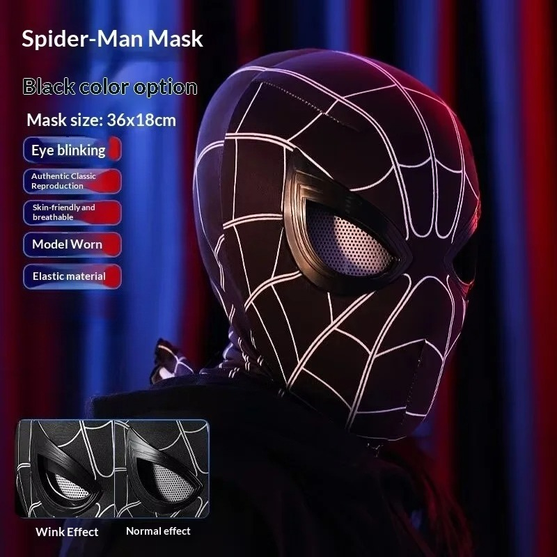Maska Spider-Mana z ruchomymi  – Cosplay Prop Display recenzja i cena