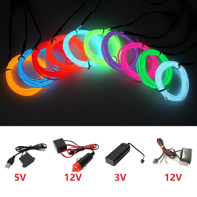 10m/5m/3m/1m 3V Bateria 5V USB – Led El Wire recenzja i cena